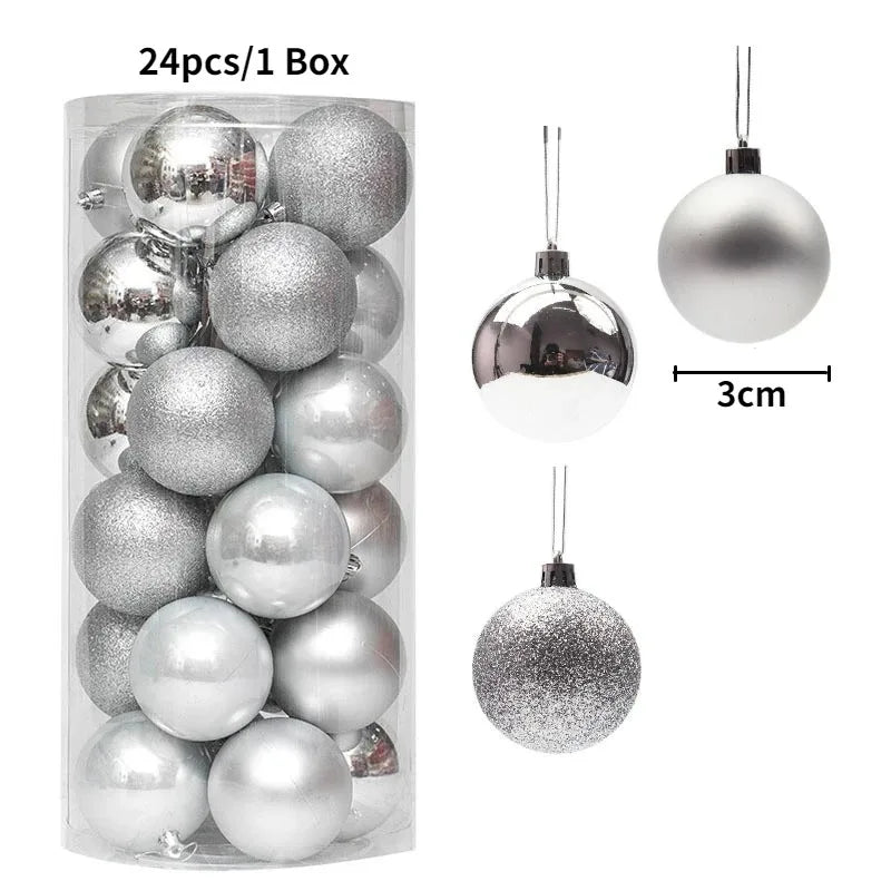 36Pcs 3CM Christmas Balls