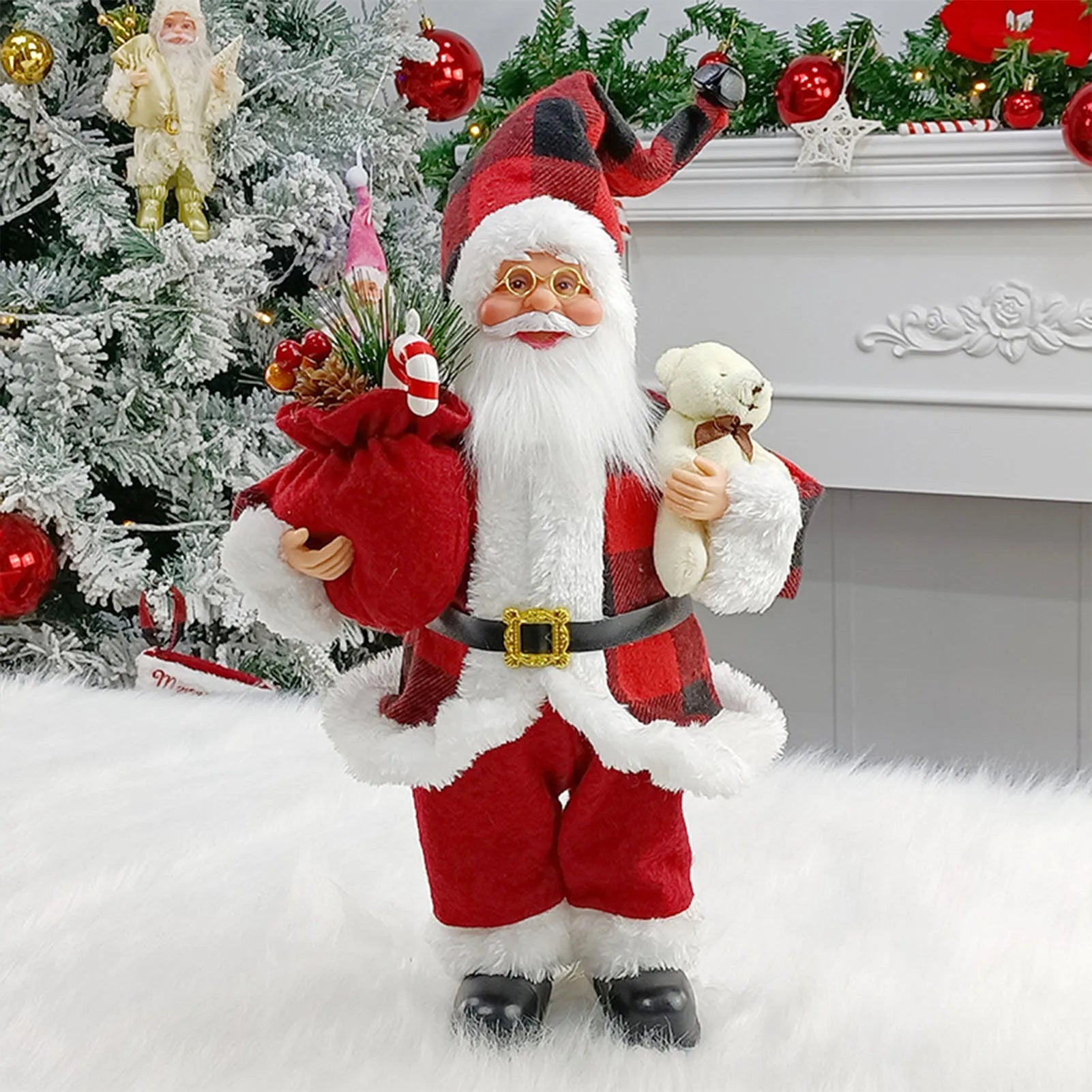 Christmas Santa Claus Figurines Doll 12inch