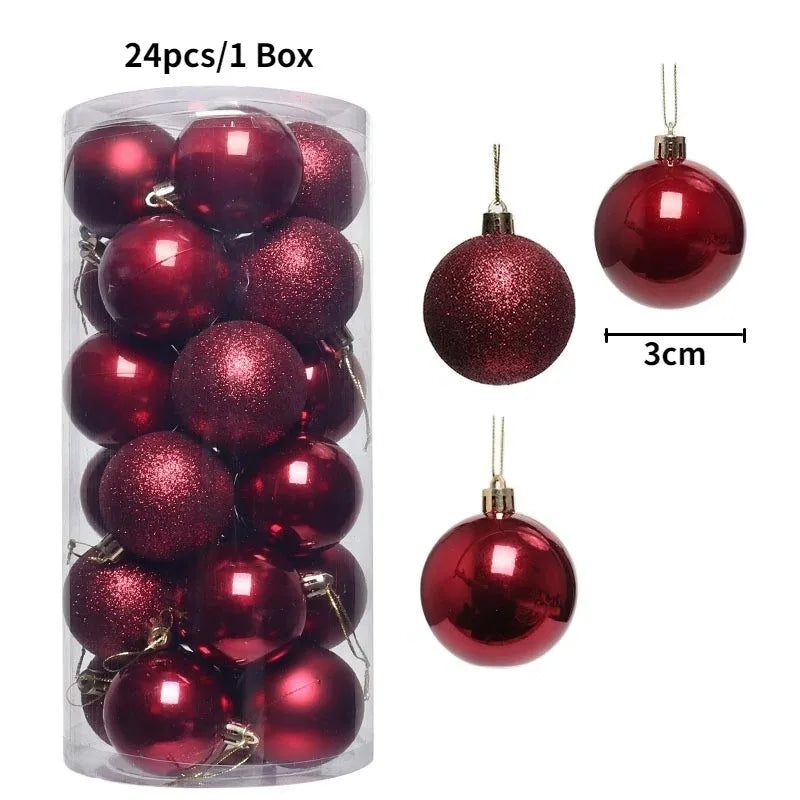 36Pcs 3CM Christmas Balls