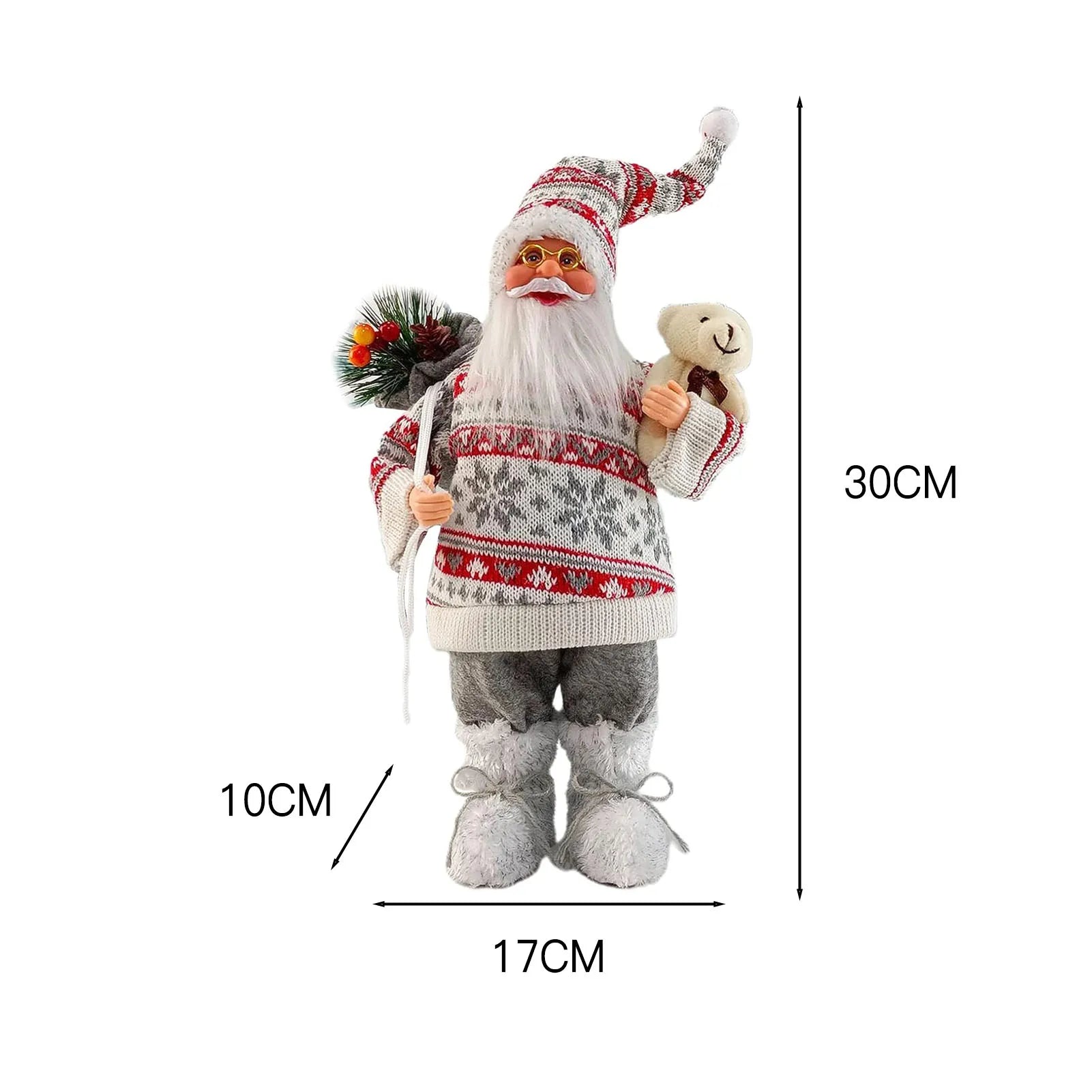 Christmas Santa Claus Figurines Doll 12inch