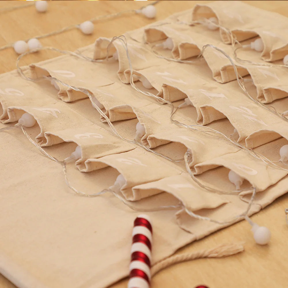 Christmas Advent Calendar With Pockets Personalized