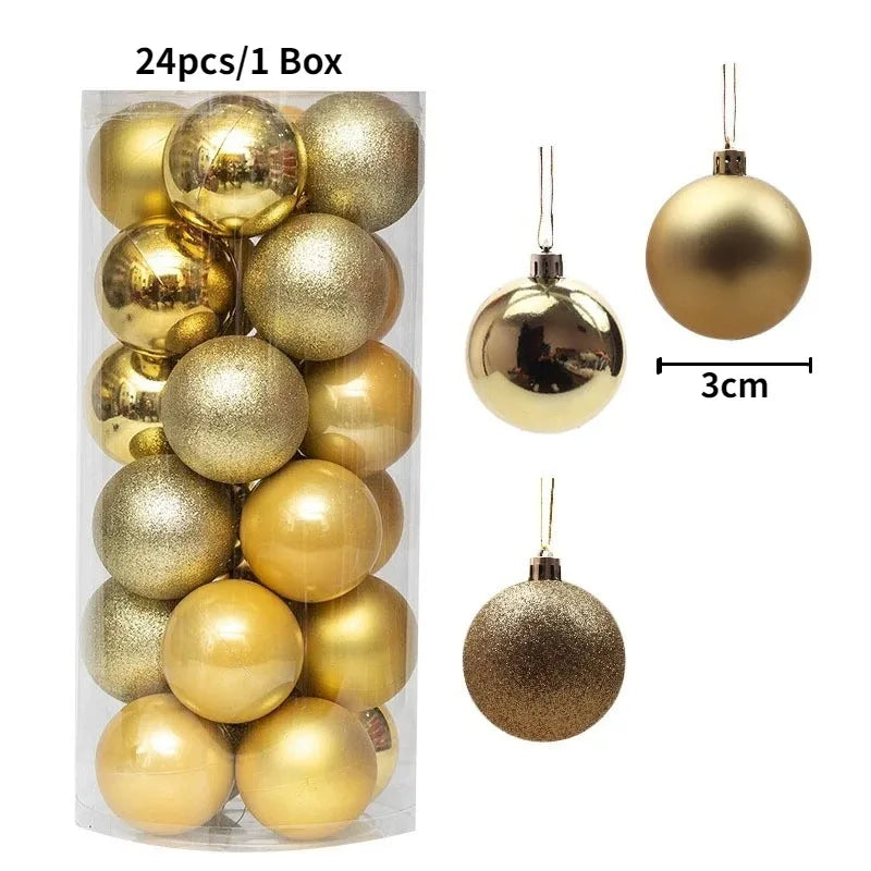 36Pcs 3CM Christmas Balls