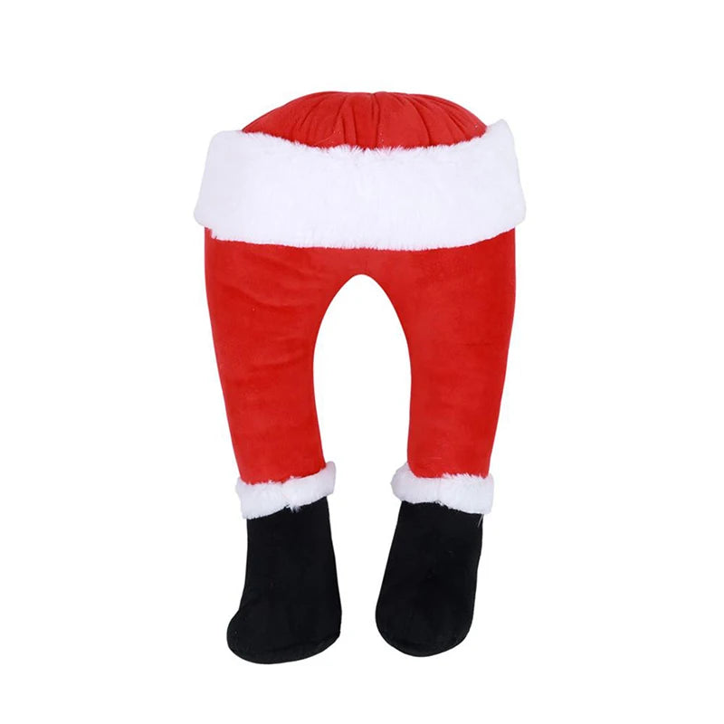 Christmas Tree Decoration Santa Claus Legs Plush Door Decor Santa Claus Elf Leg Christmas Decor For Home Hanging Ornaments 2024