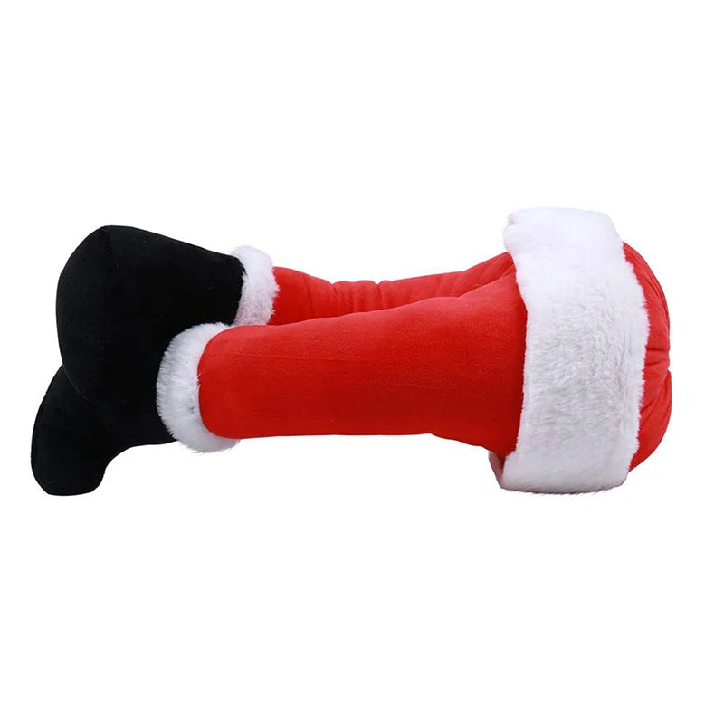 Christmas Tree Decoration Santa Claus Legs Plush Door Decor Santa Claus Elf Leg Christmas Decor For Home Hanging Ornaments 2024