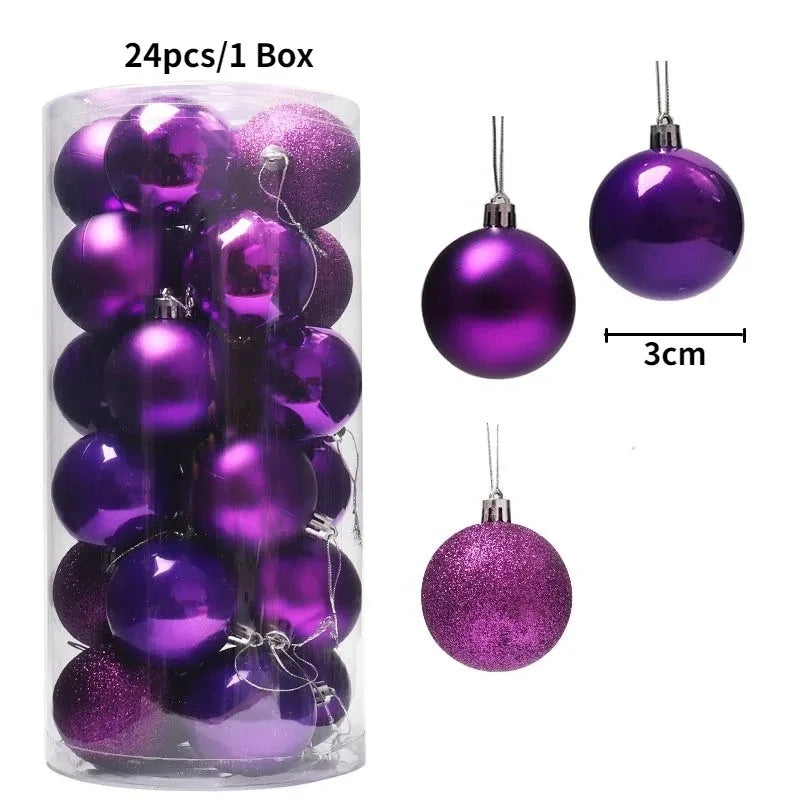 36Pcs 3CM Christmas Balls